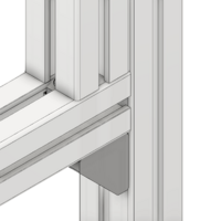 40-110-1 MODULAR SOLUTIONS ALUMINUM GUSSET 45MM X 45MM ANGLE W/HARDWARE